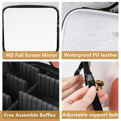 LED Cosmetic Case with Mirror