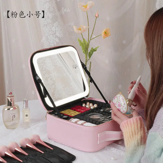 LED Cosmetic Case with Mirror